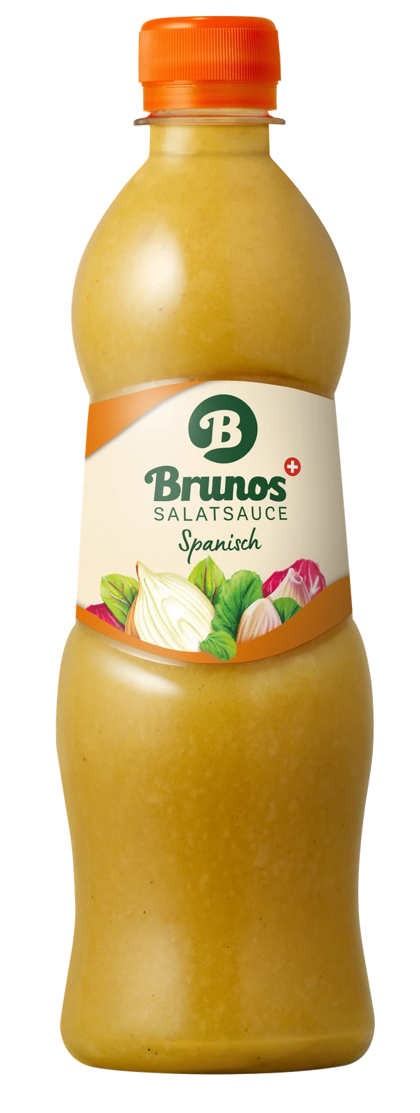 Brunos Salatsauce Spanisch, 500-ml-Flasche – Vorderansicht