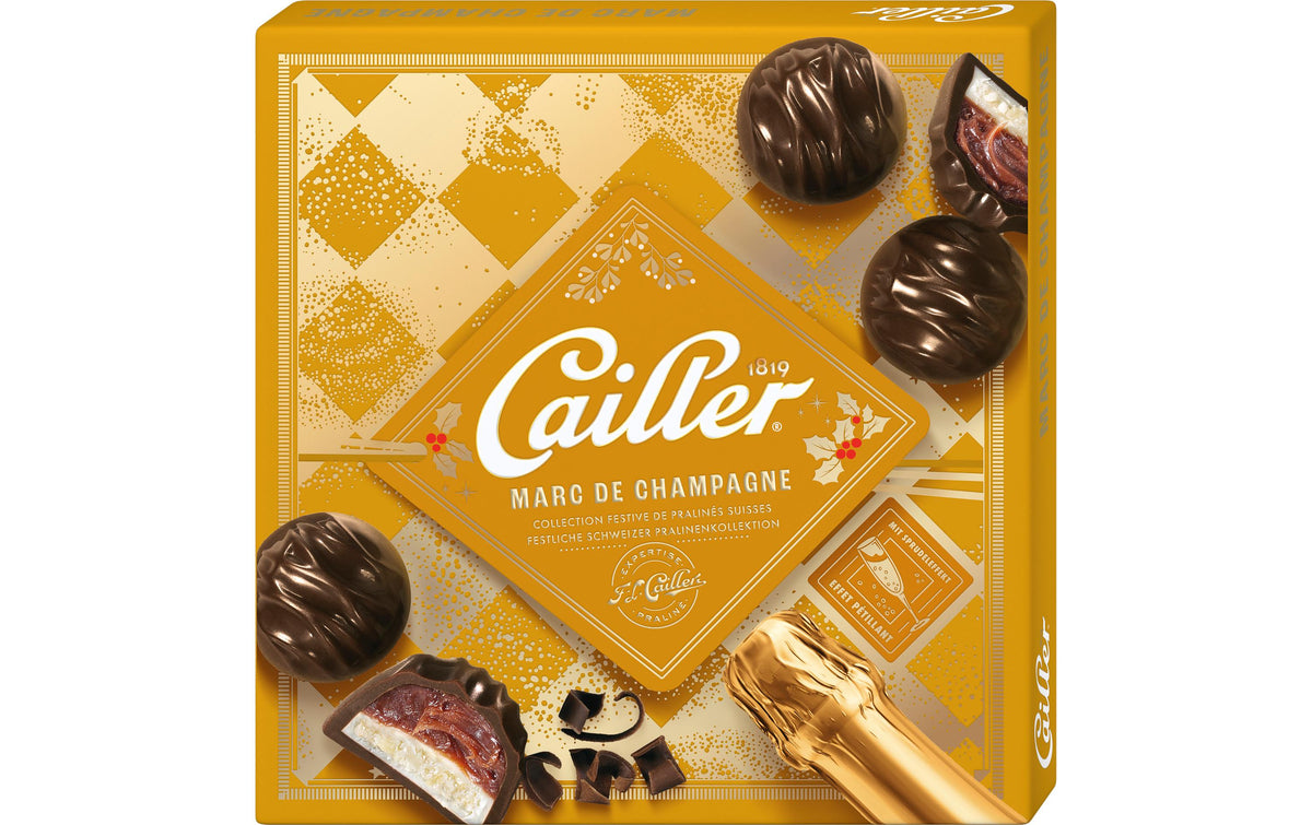 Cailler Marc de Champagne Pralinen – Vorderseite