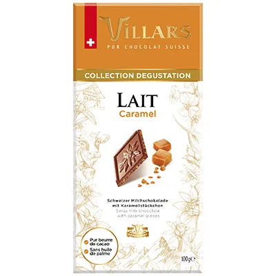Villars Milchschokolade Caramel - Chuchichäschtli - Feines aus der Schweiz