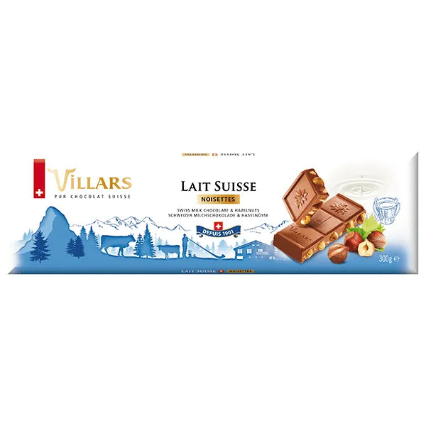 Villars Milchschokolade mit ganzen Haselnüssen - Chuchichäschtli - Feines aus der Schweiz