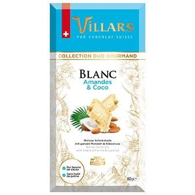 Villars Weisse Schokolade mit Mandel & Kokos - Chuchichäschtli - Feines aus der Schweiz
