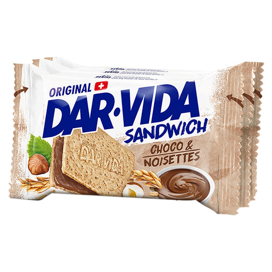 DAR-VIDA Sandwich Nuss & Choco – Packung mit drei Portionspackungen