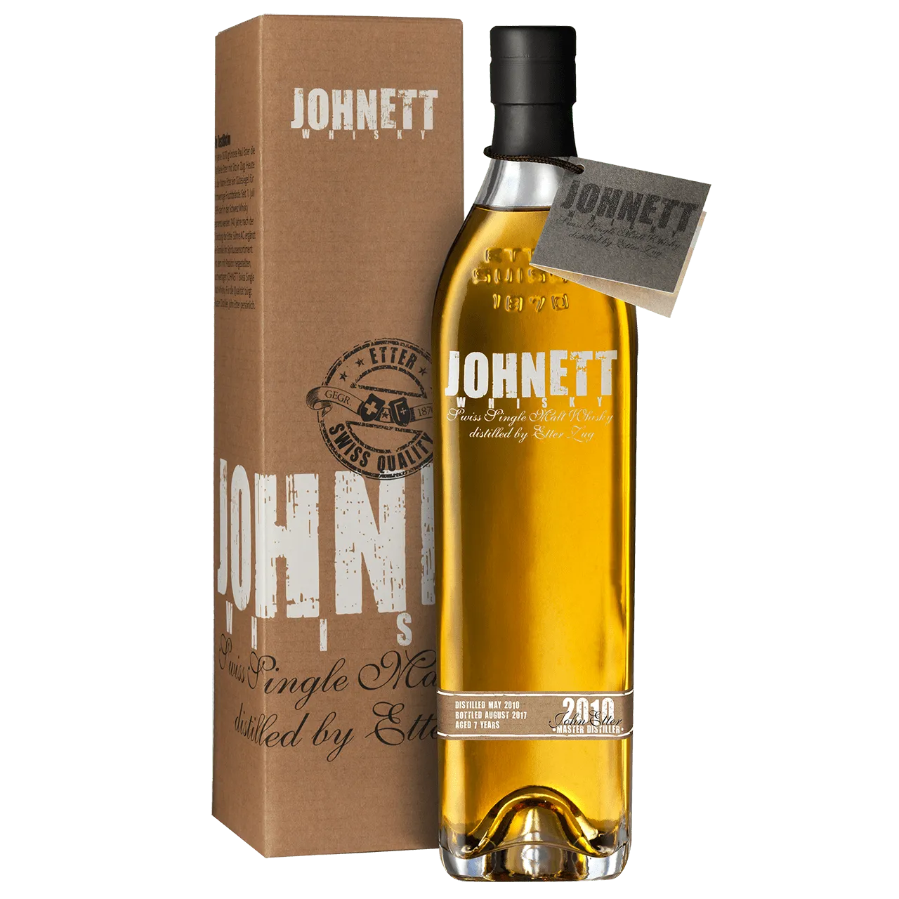 Johnett Swiss Single Malt Whisky 2010, 7 Jahre alt - Chuchichäschtli - Feines aus der Schweiz