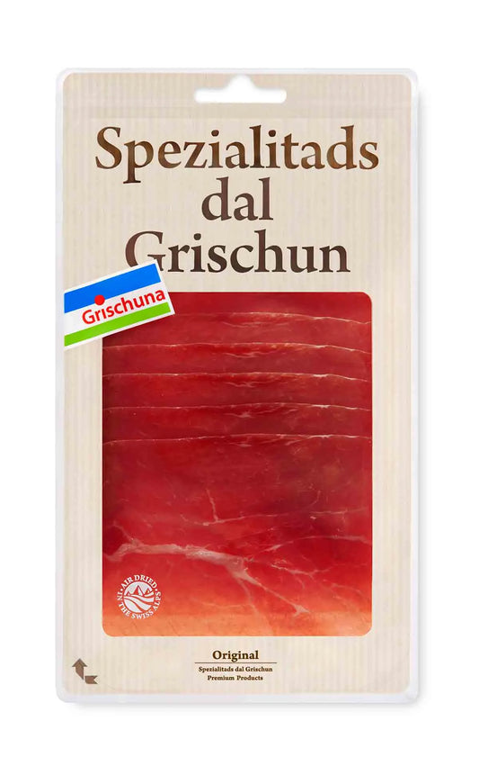 Grischuna Bündner Rohschinken hauchdünn - Chuchichäschtli - Feines aus der Schweiz