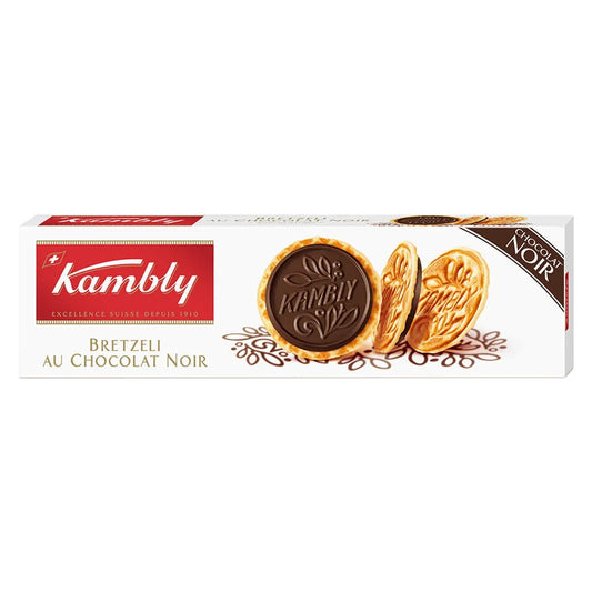 Kambly Bretzeli au Chocolat Noir - Chuchichäschtli - Feines aus der Schweiz