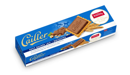 Kambly Cailler Petit Beurre Lait-Noisettes (Milchschokolade Haselnuss-Splitter)