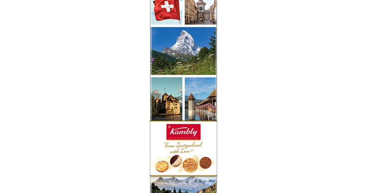Kambly Souvenir-Dose mit 100 g Schweizer Feingebäck