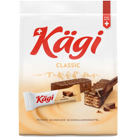 Kägi fret Classic Minis im Beutel – Vorderansicht der Verpackung