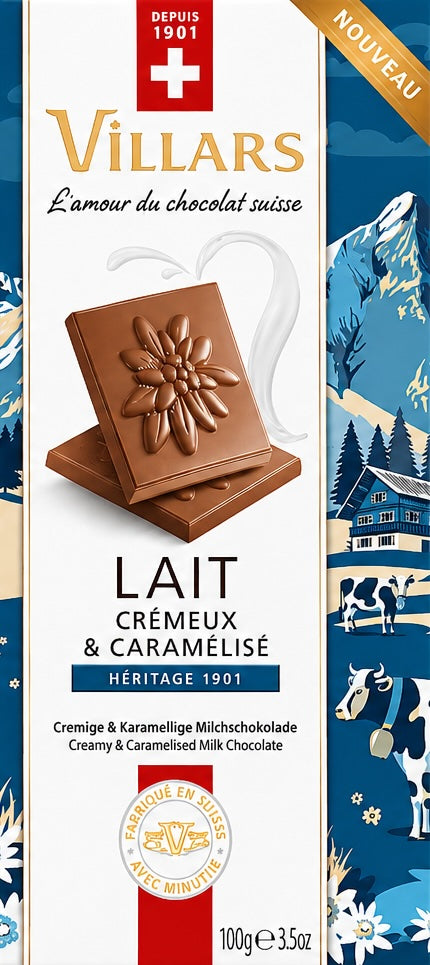 Villars Chocolat Milchschokolade cremig und karamellig