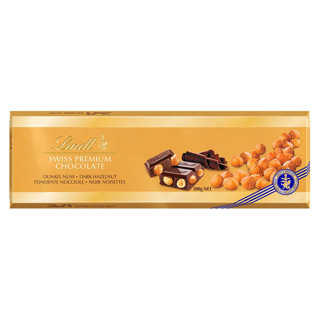 Lindt Dunkel-Nuss Schokolade 300g Tafel - Chuchichäschtli - Feines aus der Schweiz