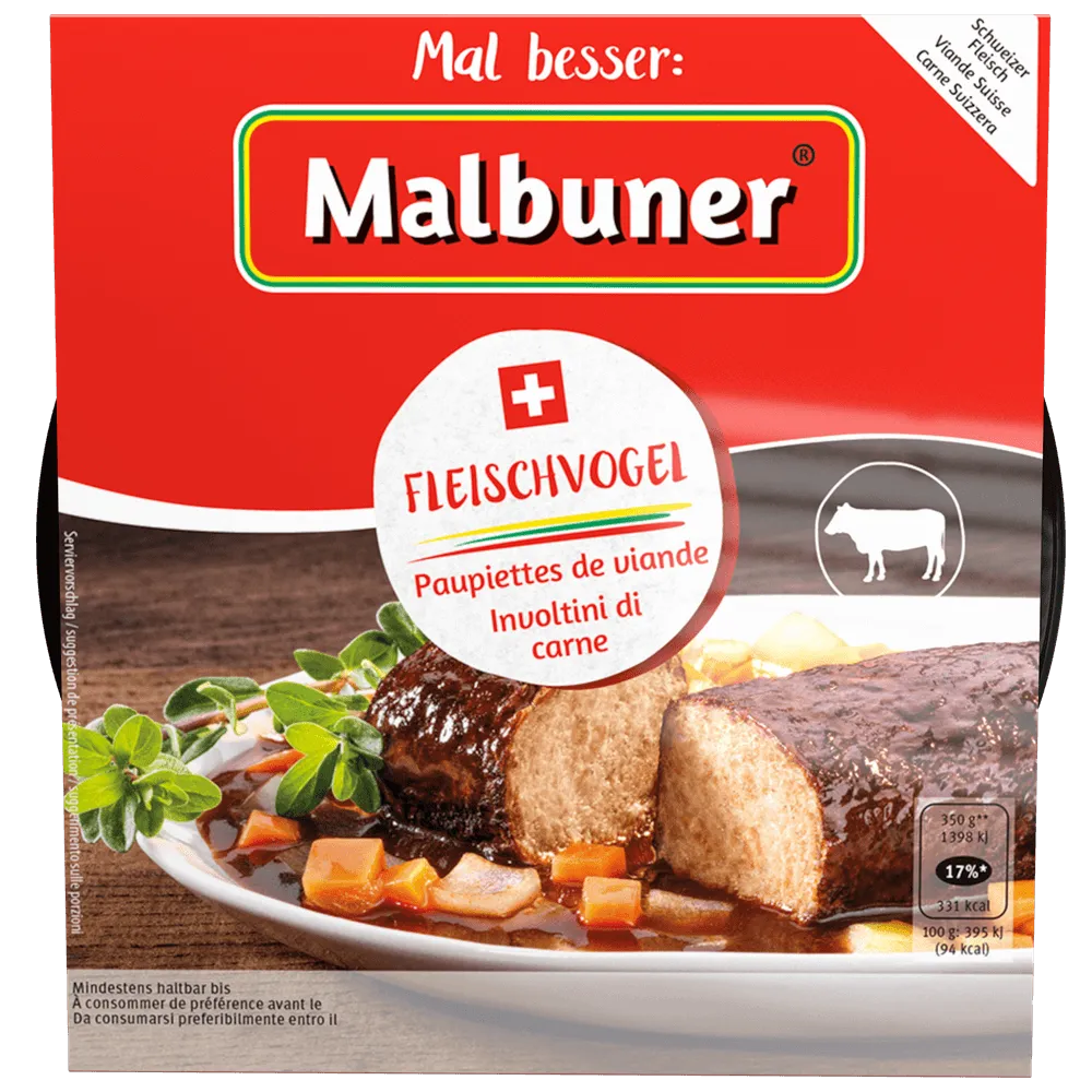 Malbuner Fleischvögel - Chuchichäschtli - Feines aus der Schweiz