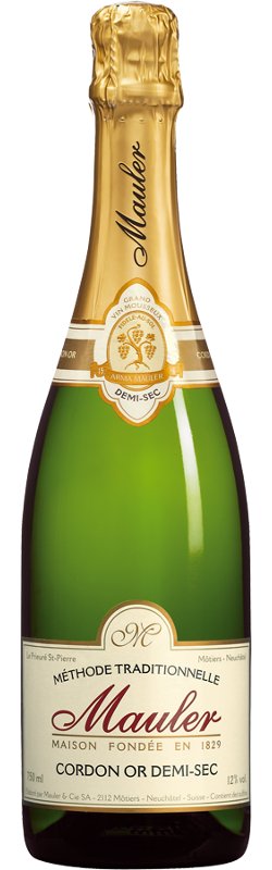 Mauler Cordon Or Brut Demi Sec Vin Mousseux (Halbtrocken) - Chuchichäschtli - Feines aus der Schweiz