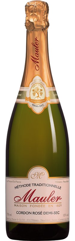 Mauler Cordon Or Rosé Demi Sec Vin Mousseux (Halbtrocken) - Chuchichäschtli - Feines aus der Schweiz