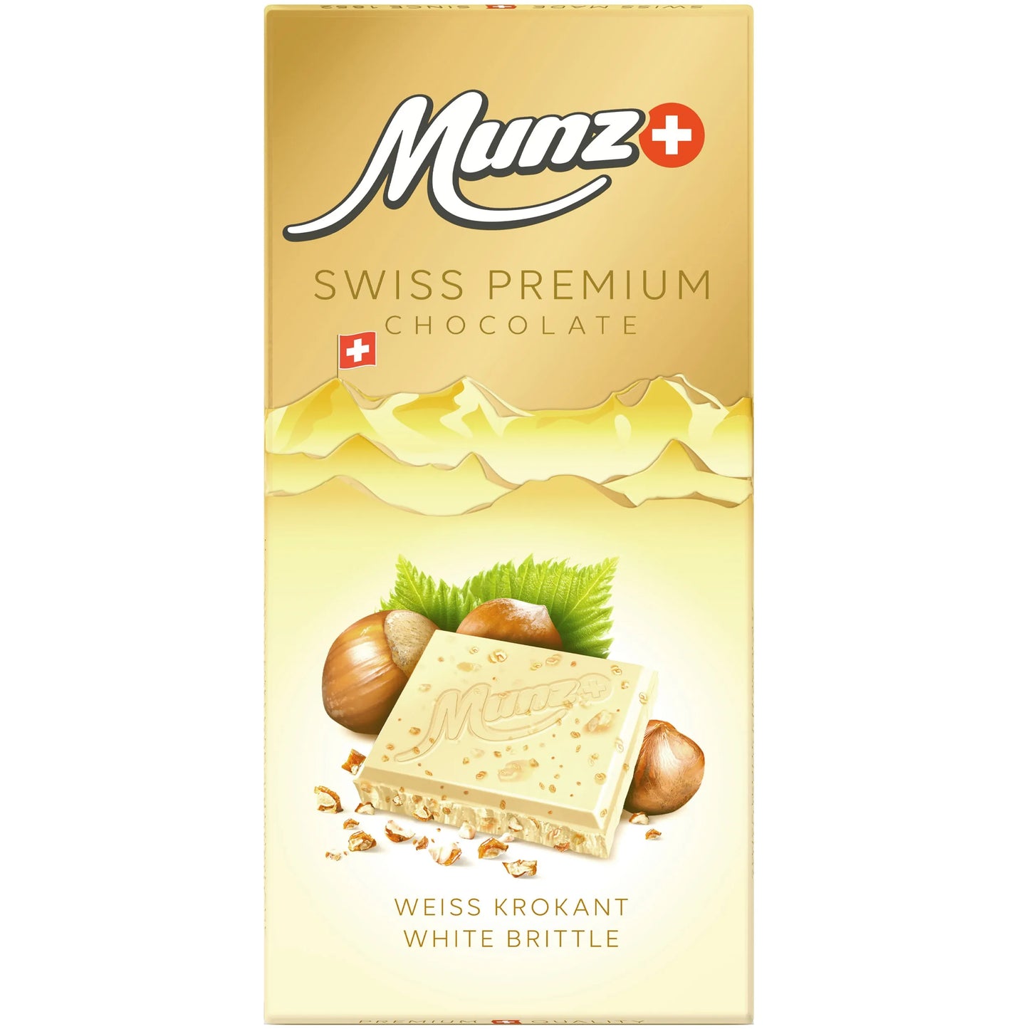 Munz Swiss Premium Weiss Krokant 26% Cacao