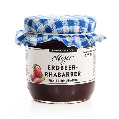 Erdbeer-Rhabarber Konfitüre
