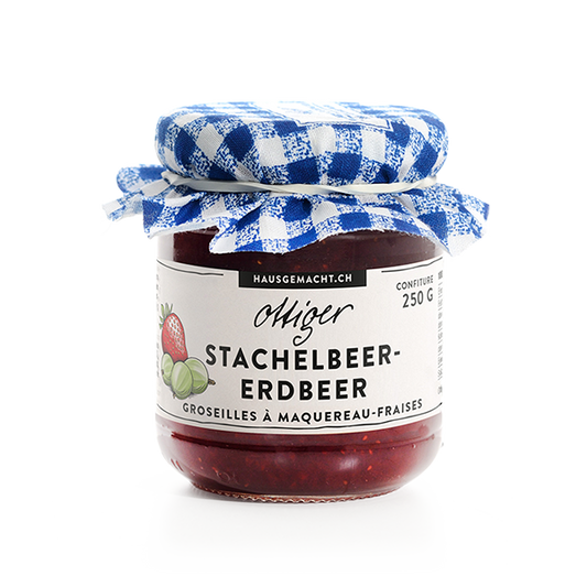 Ottiger Stachelbeer-Erdbeer-Konfitüre – 250 g