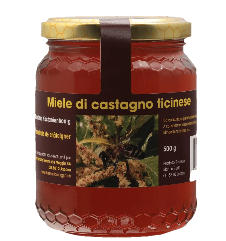 Miele di castagno ticinese (Tessiner Kastanienhonig) - Chuchichäschtli - Feines aus der Schweiz