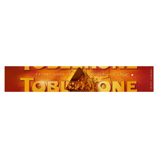 Toblerone Crispy Caramel – Milchschokolade mit gesalzenen Karamellstückchen