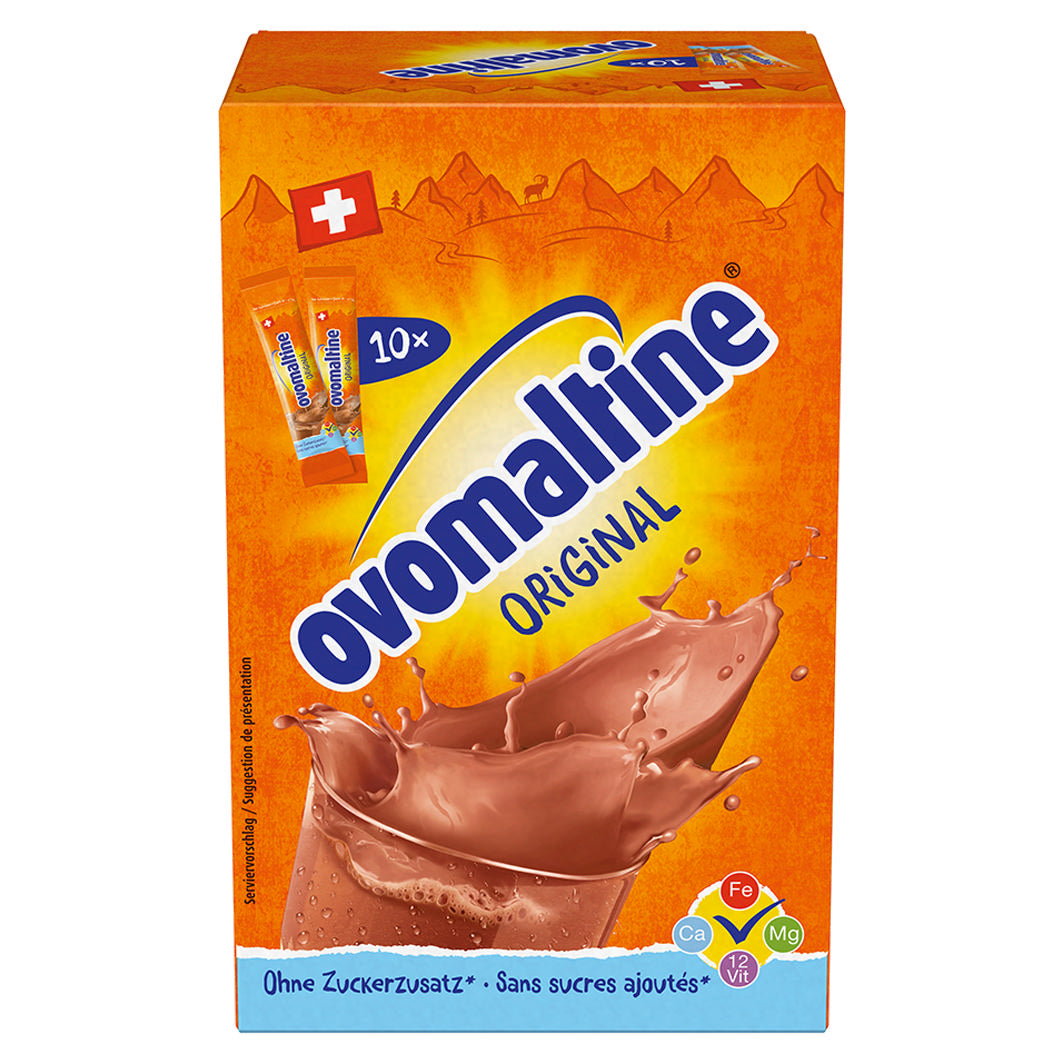 Ovomaltine Original Portionen ohne zugefügten Zuckerzusatz (enthält von ... Ovomaltine Original Portionen ohne zugefügten Zuckerzusatz (enthält von ...