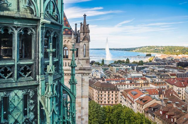 Genf · Stadt und See