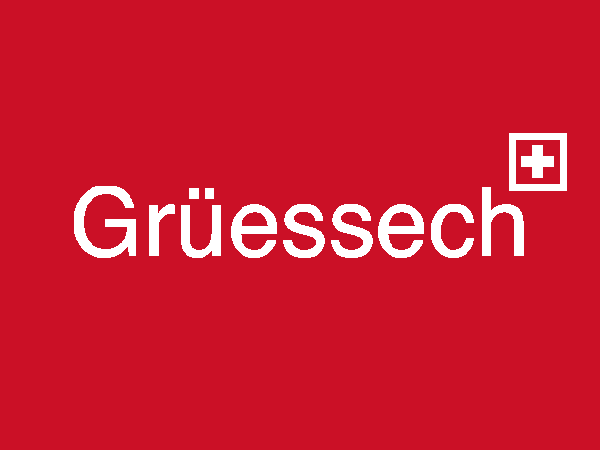 Fussmatte "Grüessech", waschbar